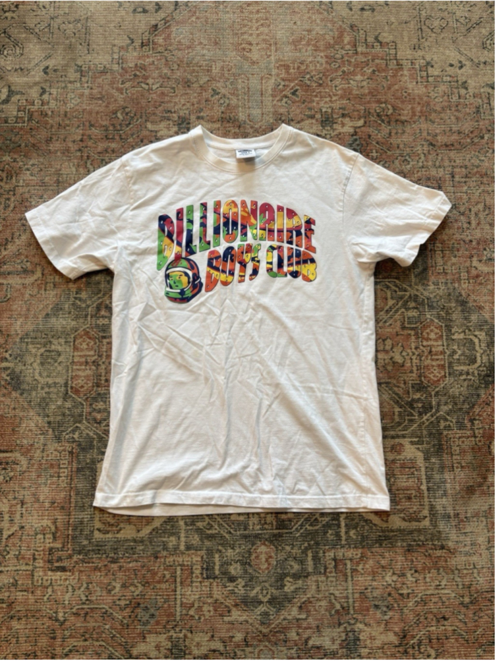 Billionaire Boys Club Astronaut Graphic Logo White Cotton Men's L T-Shirt